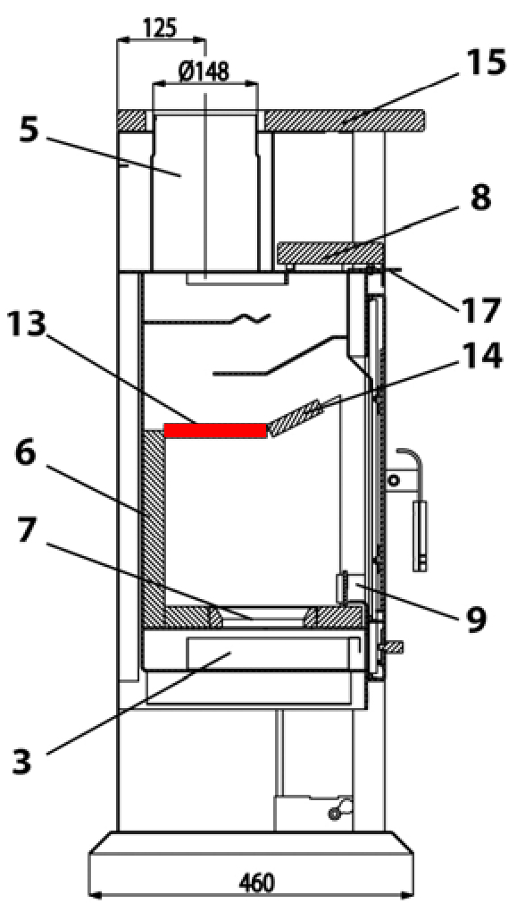 Haas+Sohn Viterbo 3 275.15 Zugumlenkung hinten Prallplatte