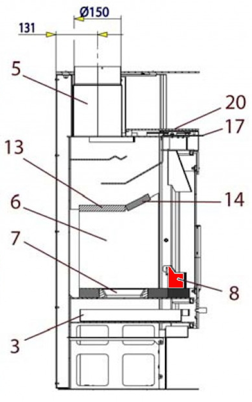 Haas-Sohn Aarhus 284.17 stående rist